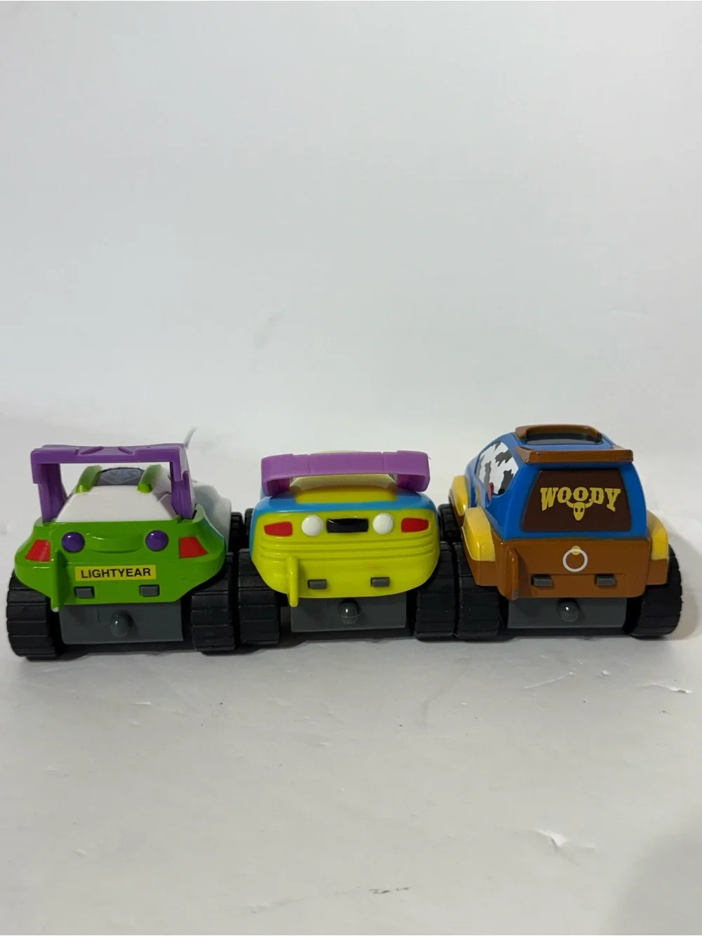 Disney Parks Toy Story Stunt Vehicles Full Set Woody, Buzz, Alien Pull Back Cars